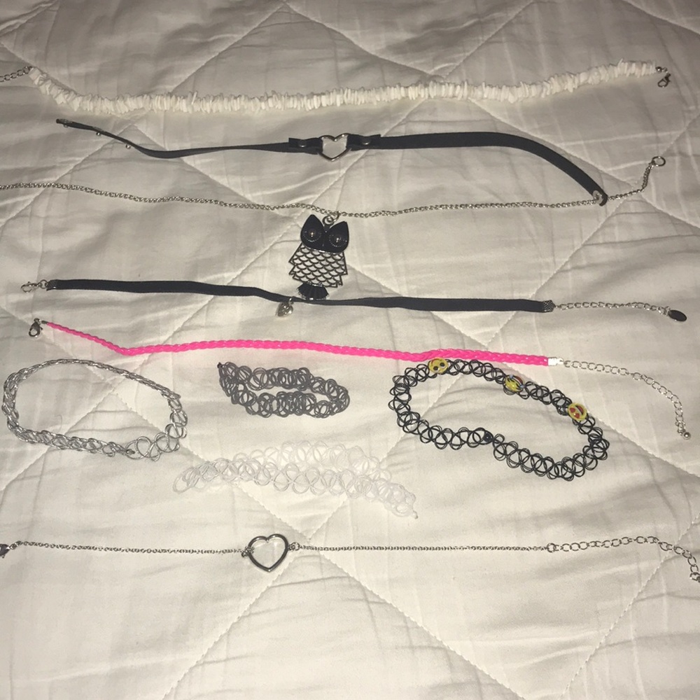 Chokers and necklaces! You can buy separately!